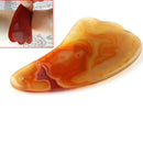 Natural Agate Carnelian Guasha Board Body And Face SPA Massage Tools Acupuncture