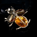 Rhinestone Bee Beads Patch for Clothing Sewing on Beading Applique Clothes Sh JR
