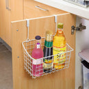 Door Storage Basket Practical Kitchen Cabinet Drawer Organizer Door Hanger  H2F2