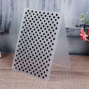 Circular Pattern Plastic Scrapbook Embossing Template DIY Baking Cake Decor A