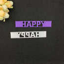 Happy Letters Metal Die Cuts For DIY Scrapbooking Photo Album Decor CrafME