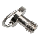 2 Pieces 1/4" D-Ring Screw For Camera Tripod Quick Release Plate Photography
