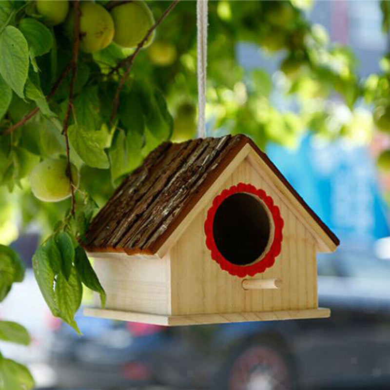 Wooden Parakeet Nest Box, Budgie Nesting House, Breeding Box for Lovebirds,