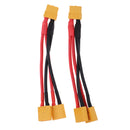 2pcs XT60 Male to Dual Female Parallel Connector Y Splitter Cable Wire 14AWG