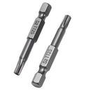 10pcs 1/4inch Hex Shank T25 Magnetic Torx Screwdriver Bits