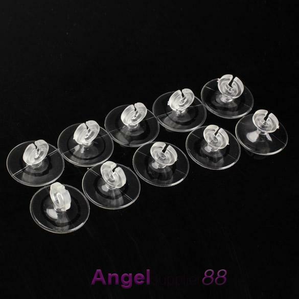 10X Aquarium Sucker Suction Cup for 4/6mm Air Line Pipe Tube Wire Holder