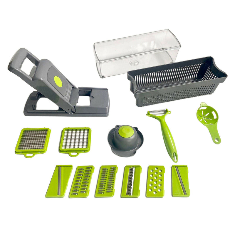 Vegetable Chopper Dicer Slicer Onion Salad Veggie Cutter Food Slicer 8 Blade