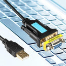USB to RS232 COM Serial Port Cable Laptop 9 Pin Adapter for Win 10/8/7/XP