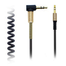 Male To Male, 2 X 3.5mm 90 Degree Male And Straight Male Audio Stereo Cable For