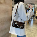 Women Retro PU Leather Shoulder Handbag Small Crossbody Tote Bags (Coffee) A