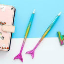 Colorful Mermaid Ballpoint Pen Kids Praize Gifts Writing Stationery Pens W9 E3I1