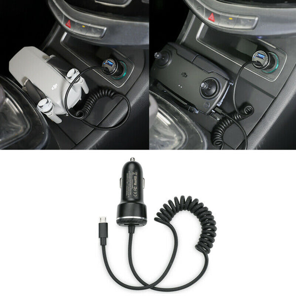 Car Charger USB Fast Charging Battery Remote Control Outdoor For DJI Mavic Mini