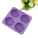 four soap mold butterfly cute flower DIY handmade soap silicone mold M&O
