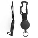 Burglar Telescopic Keychain Outdoor Retractable Elastic Wire Rope with Carabiner