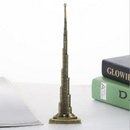 Alloy Dubai Halifah Tower Satue World Landmark Building Home Decor Bronze