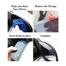 2x Rear View Black Side Mirror Rain Snow Shield Protector For Universal Car Auto