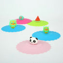 5Pcs Dust Cover Suction Gift Lid Airtight Cartoon Cup Cover Silicone Seal