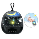 Starry Night Light Projector 8 Color Changing USB Rechargable for Baby Kids