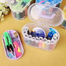 Scissor Needle Thread Tape Thimble Storage Box Measure Sewing Tools Set Ran T1C9