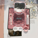 Lens Box Cartoon Cute Cat Portable Contact Storage Case Mirror Container HoSEAU