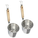2 Pieces Food Noodle Pasta Colander Strainer With Handle 12cm