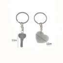 1 set Creative crush you piercing heart couple key ring for weeding gift  3C