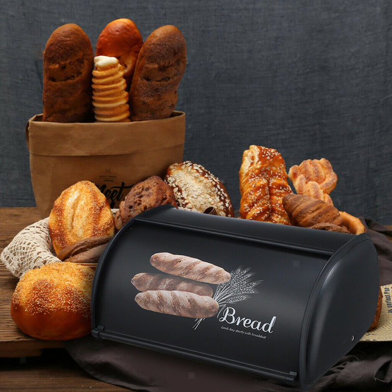 Bread Box Bread Storage Container Countertop Snack Cookies Box Doughnuts Holder