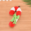 Christmas Cat Dog Pet Plush Toys Xmas Candy Color Squeaker Squeaky Crutch Sha 3C