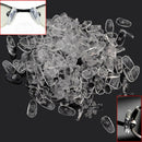 1 Pack 100 Pairs Silicone Nose Pads Holders Eyeglass Glasses Nosepads Accessory
