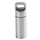 Mini Stainless Steel Waterproof Outdoor Survival EDC Capsule Pill Bottle A