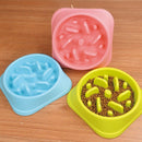 1 Pcs Popular Pet Dog Bowl Plastic Slow Feeder Bowl, Bloat Stop Dog Puzzle  T3N9
