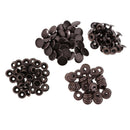60 Sets Metal Poppers Snap Fasteners Press Stud Rivet for Leather Craft 15mm