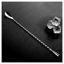 12 Inches Stainless Steel Mixing Spoon, Spiral Pattern Bar Cocktail Shaker