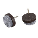 40pcs Furniture Feet Felt Floor Protector Pad Nail Stud 20mm Dia E4A9