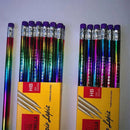 12pc Wooden Rainbow Pencil Environmental Protection Pencil School Stationary