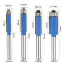 4pcs/set 1/4inch Handle Engraving Trimmer Wood Router Bits Milling Cutter