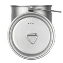 750ml Titanium Pot with Handle Camping Cookware Water Cup Tea Coffee Mug