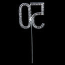 Number 50 Crystal Rhinestone Cake Topper for 50th Anniversary Birthday Party