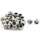 M5x0.8mm Metric Stainless Steel Nylon Insert Lock Hex Nuts 30 Pcs L5S2