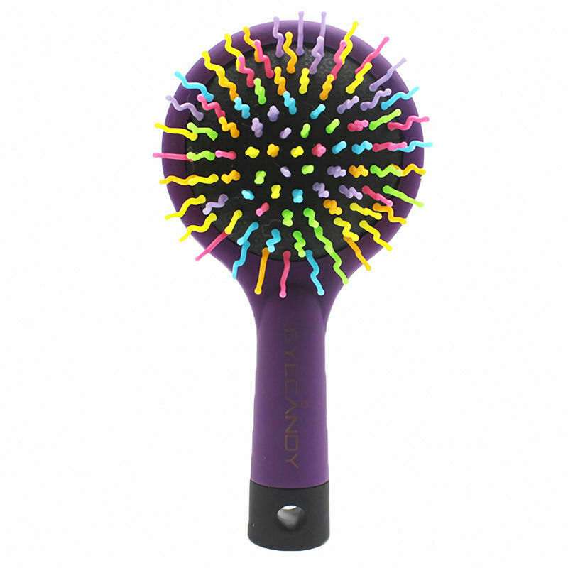 Detangling Hair Brush Rainbow Volume Brush Magic Hair Curl Straight Comb Br M1C2