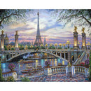 Painting By Numbers Kit DIY Plant Tower Hand Painted Canvas Oil Art Picture