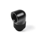 G1/4" Matte Black 90 Degree Angle Rotary Adapter Hard Rigid Tubing Fitting Hot