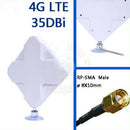 35dBi 4G LTE MIMO ANTENNA BOOSTER AERIAL DualSMA Plug&Cable For Telstra HuaweiOZ