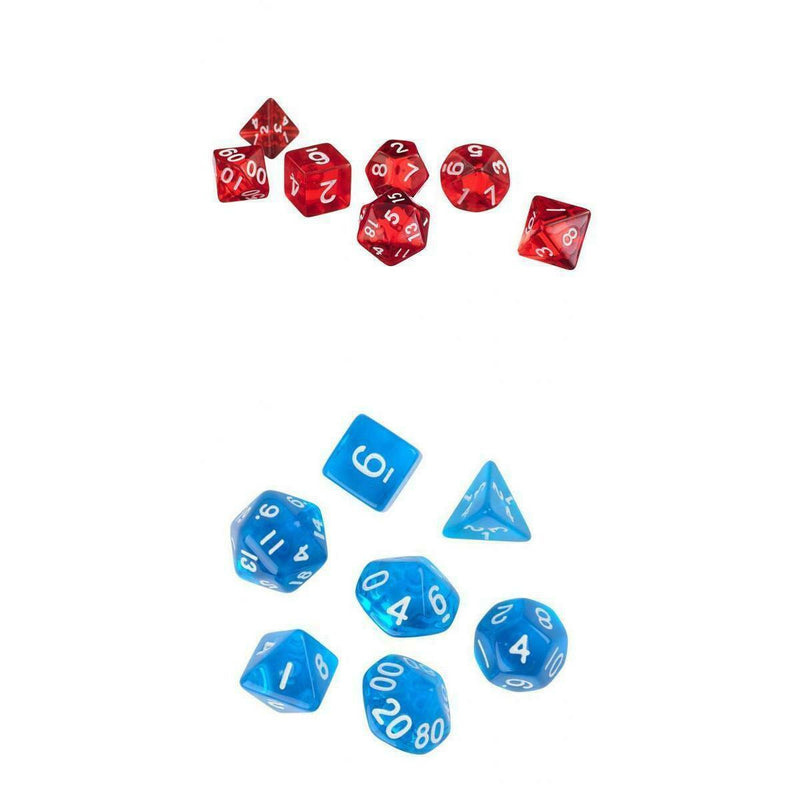 14 Pack Polyhedral Dice Set D4 D6 D8 D10 D12 D20 Dice for D&D RPG MTG