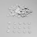 100pcs Round Tags Stainless Steel Stamping Blanks Charm Pendant DIY Jewelry