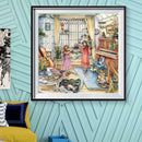 5D DIY Full Drill Diamond Painting Girl Embroidery Mosaic Kit Home Decor