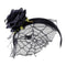 Flower Headband With Veil Floral Spider Headpiece Hair Garland Fancy Dress