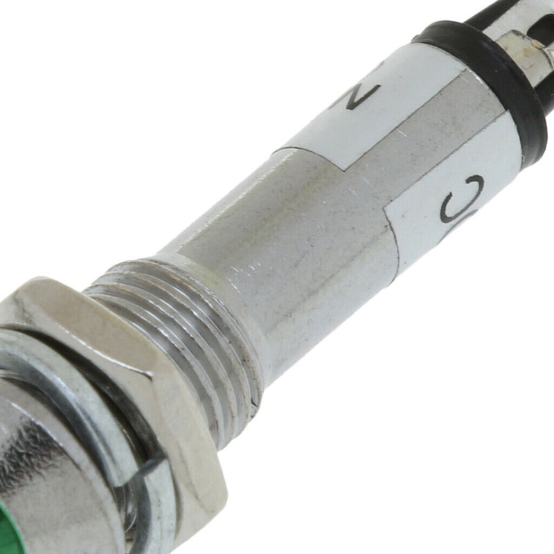 10pcs 8mm 24V Green LED Metal Indicator Light XD8-2