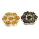 2 Boxes Mixed Iron Plated Open Jump Ring Unsoldered Jewelry Finding Crafts