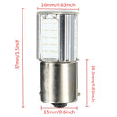 2X G18 1156 Ba15s 4 COB White LED Turn Signal Rear Light Car Lamp 12V D083 LJ